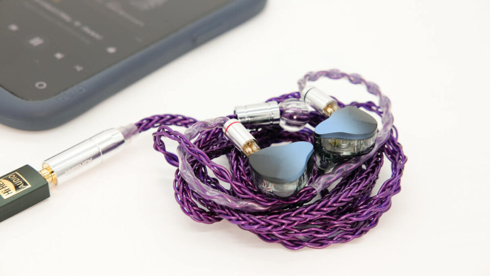 Kiwi Ears Dolce＋iFi audio GO link＋NICEHCK purple SEの組み合わせ。